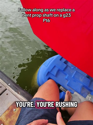 Prop Shaft Replacement: Sliding the Prop Back On After Repair