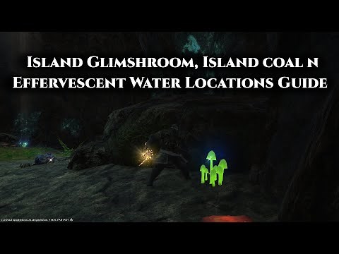 FFXIV Island GlimShroom, Island Coal n Island Effervescent Water Locations 6 4