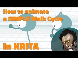 How to Animate a Simple Walk Cycle in Krita