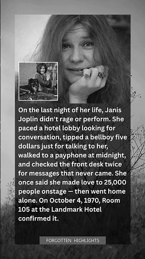 "The Night Janis Joplin Spent Her Last Hours Trying to Get Someone to Talk to Her"