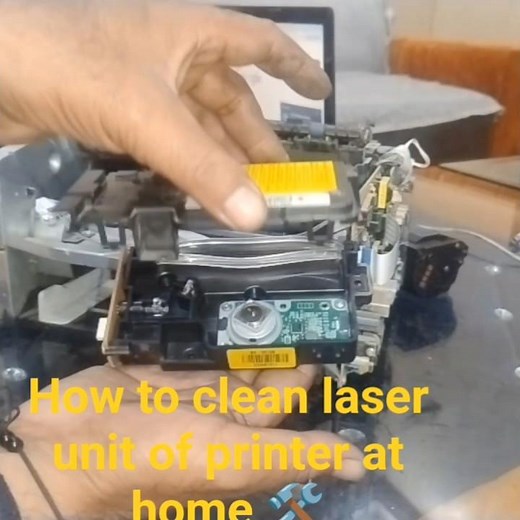 How to clean laser unit of printer at home 🛠️