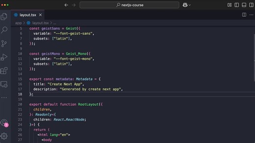 NextJS 15 完整课程 2025 | 1.5 小时即可成为 NextJS 专业人士