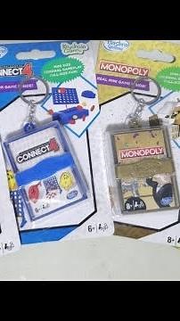 Unbox the Fun! HASBRO'S Smallest Keychain Board Games Compilation! 🗝️🎲🕹️ #toyunboxing #hasbro
