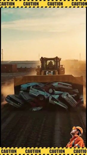 This Bulldozer Pushed Everything in Its Way #fyp