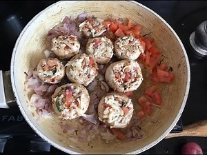 Cheesy Button Mushrooms (Quick Easy Home-made Starter) Veg or Non-Veg