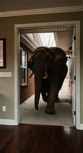 Elephant Attack Caught on CCTV – March of the Giant Fury #elephants #wildlife #cctv