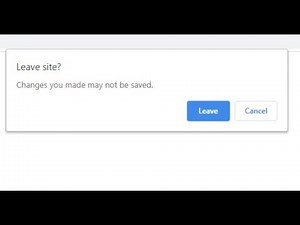 Show Alert Message while leaving(closing) from webpage using jquery or javascript