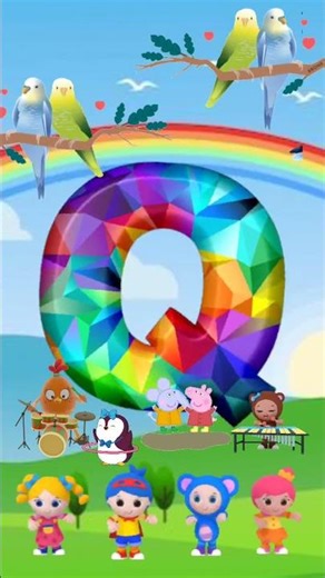 Cartoon🐸 characters🐸-Learn English alphabets phonic song for nursery kids-ABCD#shortsfeed #abcdsong