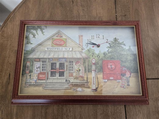 Vintage Framed Coca-cola Country Store Wall Clock - Etsy