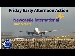 Friday Early Afternoon Arrivals & Departures at Newcastle Airport | Plane Spotting NCL
