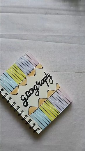 geography front page design🌍🗺️ #coverpage #frontpage #shorts