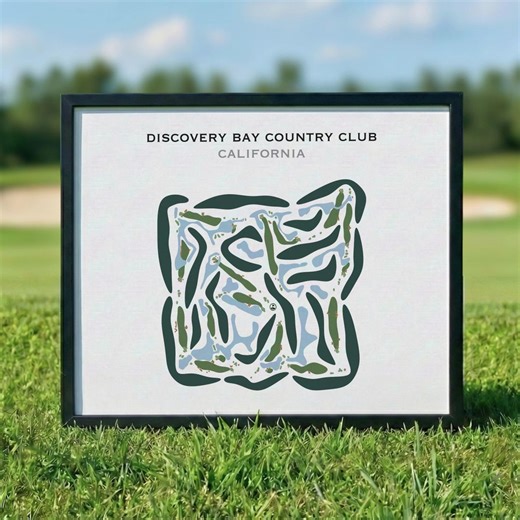 Discovery Bay Country Club, CA | Golf Course Map, Golf Map, Golfer Gift for Him, Scorecard Layout, Golfer Boyfriend Gift,art Print Decor - Etsy