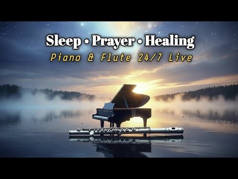 Soft Piano & Flute Worship 🌙 Night Prayer Music for Sleep and Emotional Healing