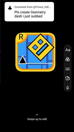 Making a Geometry Dash logo with symbols