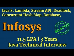 Java 8, Streams, Concurrent Hashmap | Infosys Java Interview