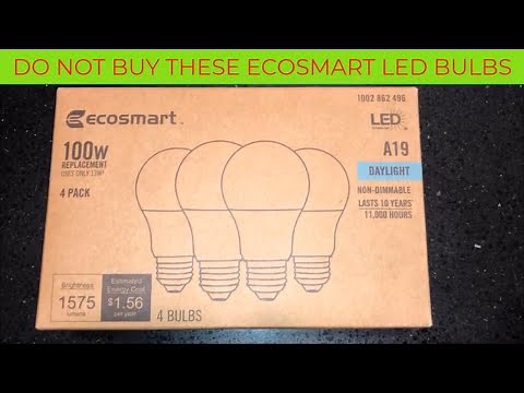THESE Ecosmart LED Bulbs THEY ARE NOT INTERCHANGEABLE