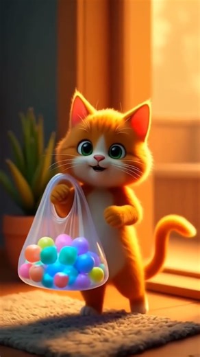 Cute Kitten's Bubble Surprise! Turns Bath Time into a Rainbow Dream! #funny #cute #spla9 #catstory