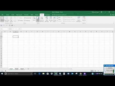 Set all Excel sheets at a defined zoom level