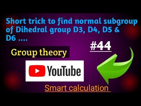 Short trick to find normal subgroup of Dihedral group D3, D4, D5, D6 | Normal subgroup of Dn group |