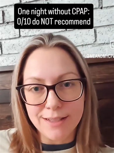 Just ONE night without my CPAP led to all of this: -irritability -being so tired I wanted to collapse -drinking 3 cups of coffee 🫩 -accomplishing nothing 🥴 . If there was ever a question that CPAP works, and that mild sleep apnea can still have severe symptoms, consider me your new case study. . I took one night off after 5.5 years to test a new home sleep test. The results are already super interesting, and I'll share more about it soon! Be sure to follow @meandmycpap to stay in the loop on a