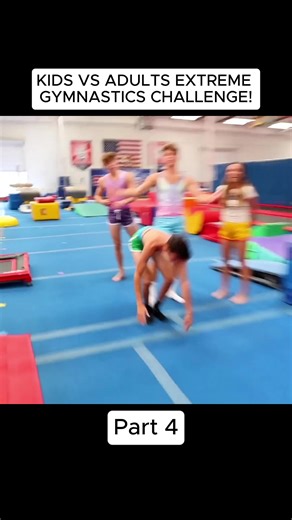 KIDS VS ADULTS EXTREME GYMNASTICS CHALLENGE!