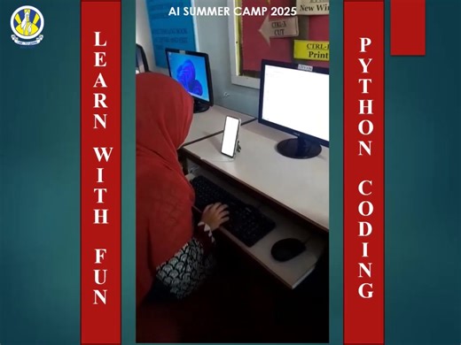1.7K views · 11 reactions | AI SUMMER CAMP DAY 4, at The City School- Gulshan C Girls Campus, Students actively diving into the world of Python programming! Exploring troubleshooting techniques, function libraries, turtle graphics, and coding across multiple platforms like Spyder, Jupyter, and Google Colab. Hands-on, dynamic learning in action where creativity meets code! #TheCitySchool #SummerCamp2025 #aiforyoungminds | The City School Gulshan Girls Campus C | Facebook