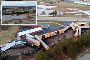 Ohio residents ordered to stay inside as another train derails