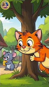 Orange Cat vs Tiny Mouse: Epic Chase Gone Wrong! 😂🐱🐭 #shorts