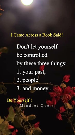 Don't Let Yourself Be Controlled By Three Things #motivation #SelfControl