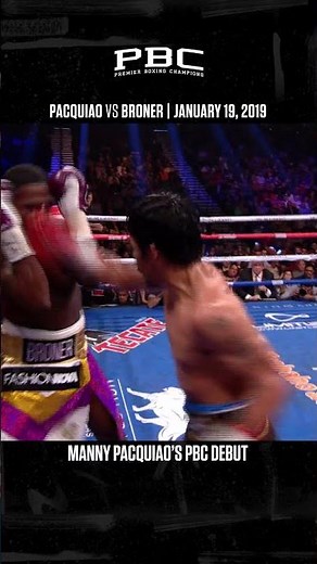 4️⃣ YEARS AGO TODAY Manny Pacquiao scored a UD win over Adrien Broner in his PBC debut