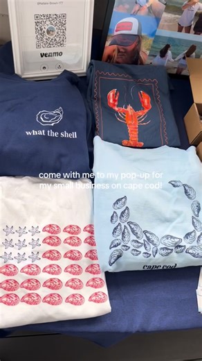 What The Shell! on Instagram: "come with me to my small business pop-up on cape cod! #capecod #beachbrand #smallbusiness"