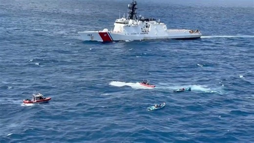 U.S. Coast Guard Seizes Drugs from Three Go-Fast Vessels