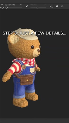 HOW to TEXTURE a TEDDYBEAR 🧸 | FAST Tutorial #gamedev
