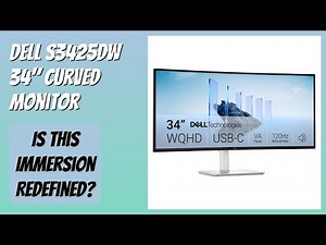 REVIEW (2025): Dell S3425DW 34" Curved Monitor. Features