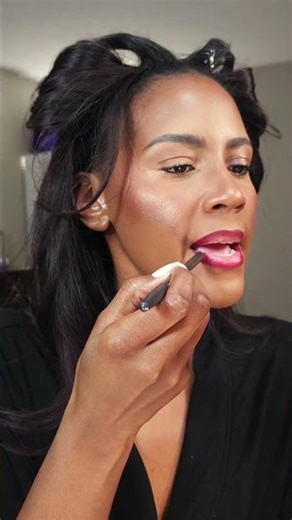 Red Lip Tutorial for Brown Skin Girls✨️ #lipcombo #redlipstick #over40