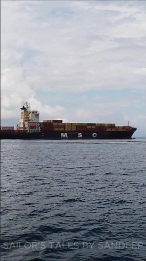 MSC logistic ship in Panama anchorage #mscships #logistics #fact