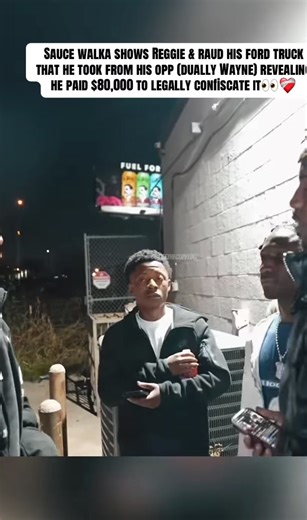SAUCE WALKA SHOWS REGGIE & RAUD HIS FORD TRUCK THAT HE TOOK FROM HIS OPP (DUALLY WAYNE)🤣🤣🤣💀 #saucewalka #reggie #raud #cloverboys #fyp