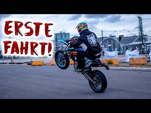 Erste Fahrt mit der neuen Supermoto!