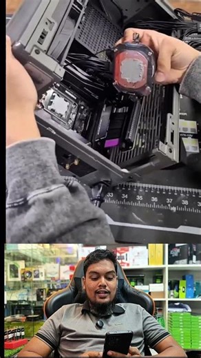 fails install liquid cooler 😕 #pc #pcbuild