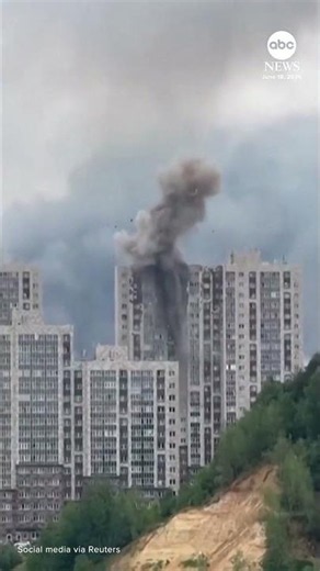 Ukrainian drone strikes Moscow tower block