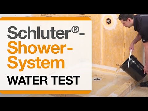 How to perform a Water Test with the Schluter®-Shower System