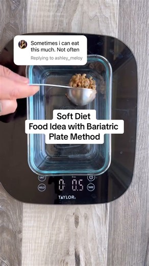 Soft Diet Food Idea Using the Bariatric Plate Method The bariatric plate method is something you can use no matter what your personal capacity is. Right after surgery it will likely be just the protein, then you can start with the veggie and then the carb. Make it work for you! There is no one size fits all and it’s important to listen to ypur body and your surgeon. | Bariatric & High Protein Recipes