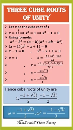 Struggling with Complex Numbers? Let's break down the Cube Roots of Unity so you never forget them.