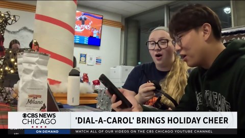 U of I students sing holiday songs to callers worldwide during annual “Dial-A-Carol”