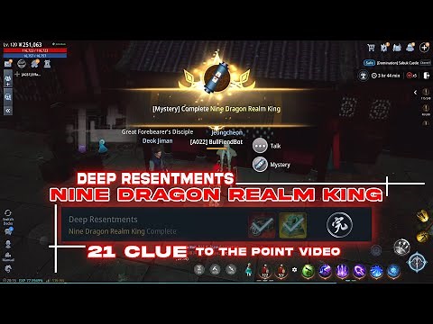 NINE DRAGON REALM KING mystery | Deep Resentments | MIR4 Indonesia
