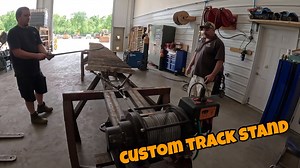 Custom shop built dozer undercarriage change station machine, much needed!