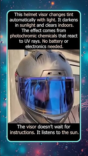 This Helmet Visor Changes Tint Without Any Power