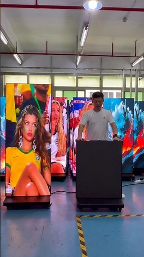 Ultra-thin Foldable LED Screen, Movable High Definition Standing Signage