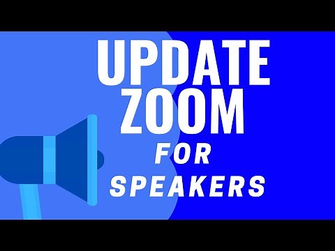 How to Update to Zoom version 5.2.0 ( great features for speakers )