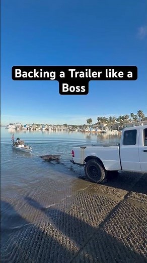 Backing a Trailer like a Boss #boattrailer #sandiegofishing #soloskiff